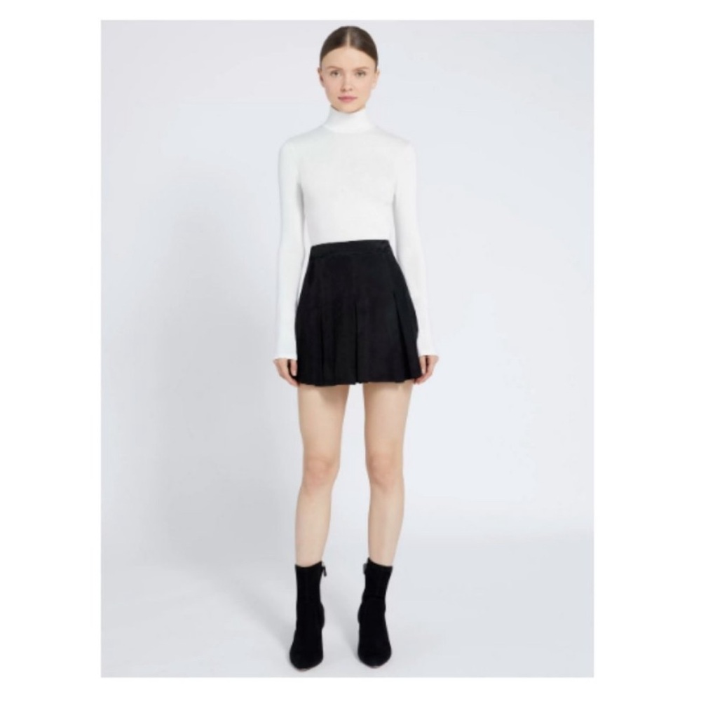 Alice + Olivia Leather Mini Skirt